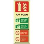 Foam Fire Extinguisher Identification Sign (75x200mm)