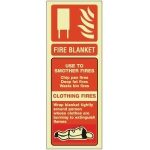 Fire Blanket Identification Sign (75x200mm)