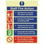 MM Sign PL 150×200 Fire Action (staff)