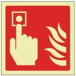 MM Sign PL 100×100 Fire Alarm Call Point Picto