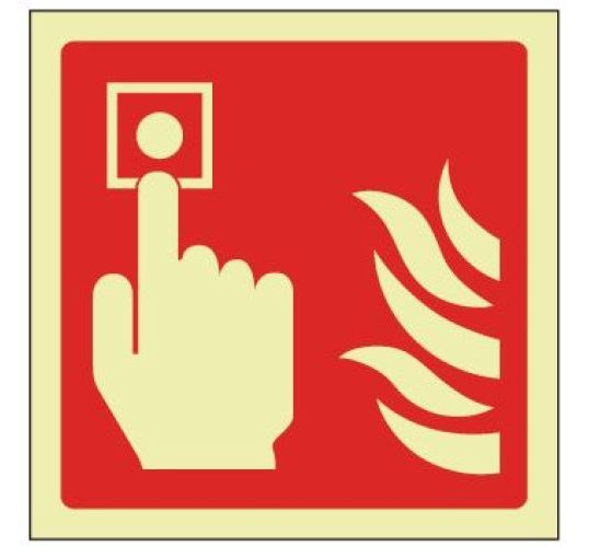 Fire alarm point sign 100x100