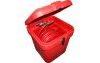 Opened fire hose box with hinge, latch and alarm | Fire Safety Equipment