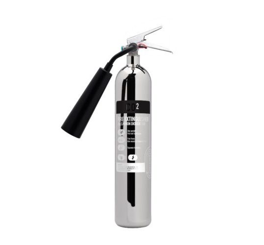 Polished 2kg CO2 fire extinguisher