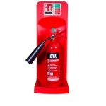 Single fire extinguisher stand in red
