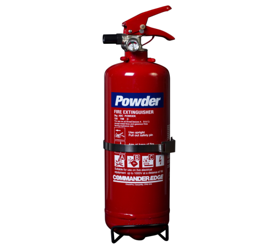 2kg CommanderEDGE powder ABC fire extinguisher