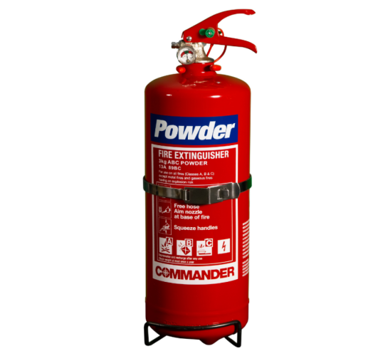 Commander 3kg ABC fire extinguisher with strap