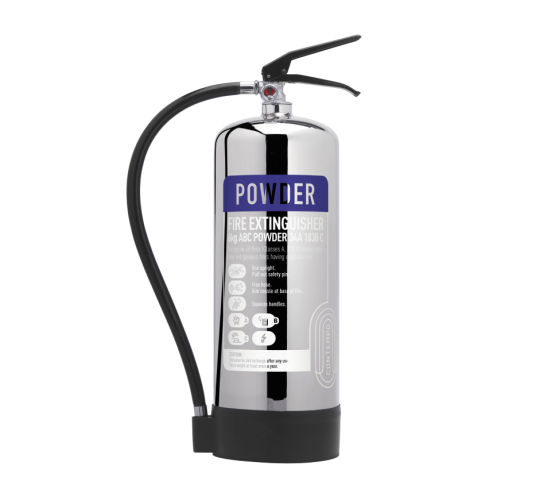 Stainless 6kg powder ABC fire extinguisher