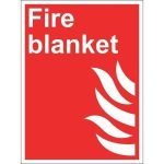 Fire Blanket Identification Sign (75x200mm)