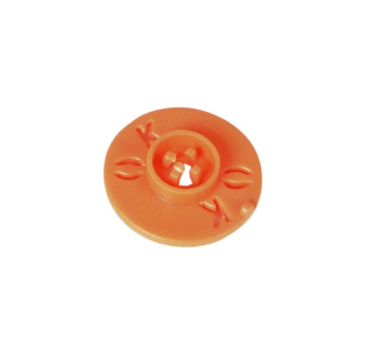Chubb-type indicator disc only in orange, packs of 100
