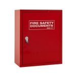 Red Fire Safety Document Box Latch Type