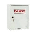 White Fire Safety Document Box Key Type